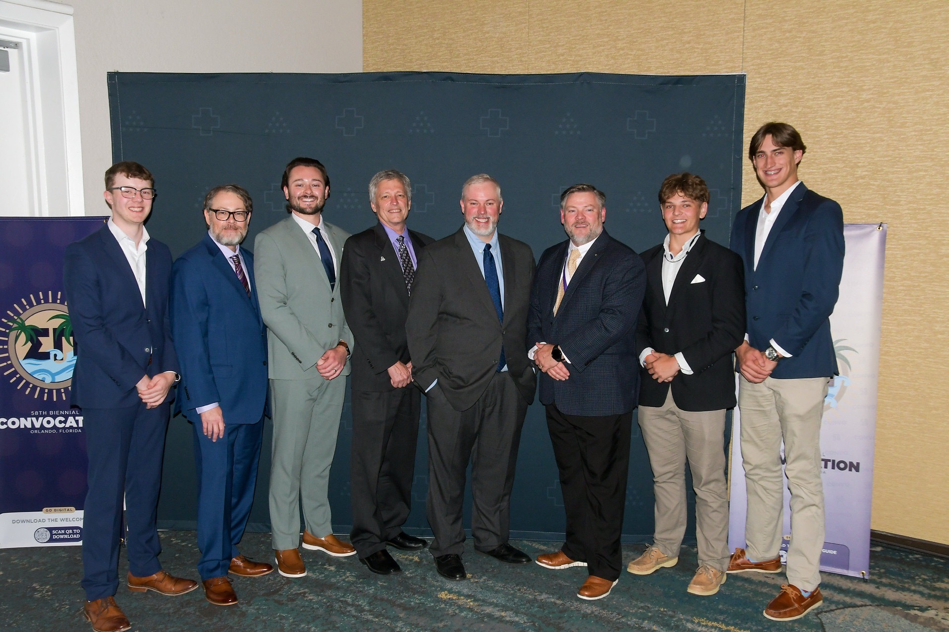 Sigma Pi members together at the fraternity’s convocation
